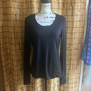 Athleta Black Long Sleeve Blouse